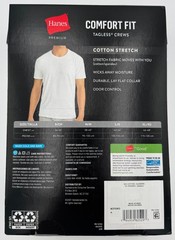 Hanes Premium Mens Crew T-Shirts Size M White Comfort Fit 3-Pack NWT