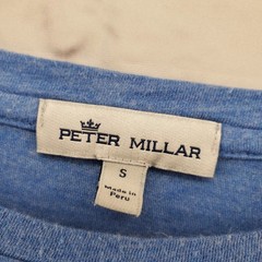 PETER MILLAR Pocket T-Shirt Mens Small Pullover Short Sleeve Tee Blue