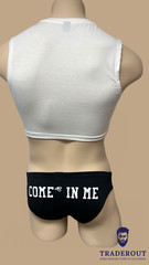H.E.Arts 3D Puff Barbie boy custom print men white crop sleevelss tank top S M L