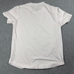 FIOBOC T-Shirt Men Medium White Solid Bamboo Cotton Crew Neck Short Sleeve Soft