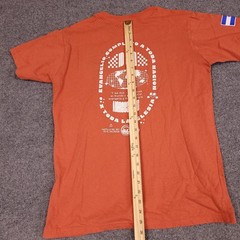 Castillo Del Rey El Salvador T Shirt Mens Medium Orange Graphic Tourist Cotton