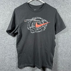 Nike Deep Spaces Graphic T-Shirt Black Red Galaxy Mens Size S