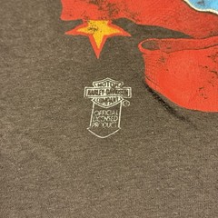 80s Harley Davidson Born In The USA Eagle Faded Emblem T-shirt Adult M 19 X 26