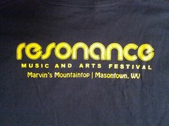 Resonance Music Arts Festival T-Shirt NEW Navy Blue Large Marvin’s Mountaintop