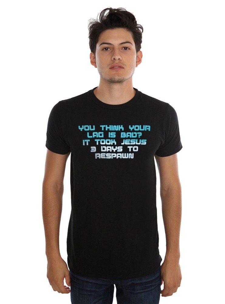 Hot Topic Mens You Think Your Lag Is Bad? It Took Jesus 3 Days Shirt New 2XL,3XL