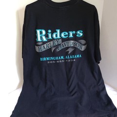 Harley Davidson Motorcycles Men’s XL Black T-Shirt Riders Birmingham, AL