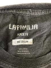 La Familia Shirt Mens Medium Black Floral Graphic Tee Tagless Streetwear