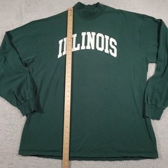 Vintage Soffe’s Choice Long Sleeve Shirt Mens 2XL Green Illinois Graphic Tee USA