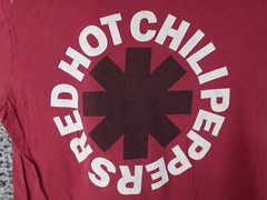 Red Hot Chili Peppers Unisex Bay Island Sportswear T-Shirt Size XL Red