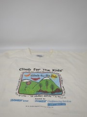 Climb For The Kids Climbing Colorado 14ers Charity Event Vintage T-Shirt Size XL