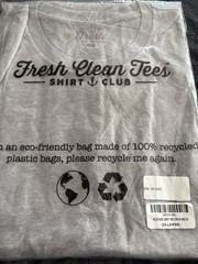 Fresh Clean Threads Short Sleeve Crew Neck 2XL-Heather Grey