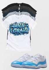 Jordan 11 Concord Holy Grail Matching T-Shirt | Custom Sneaker Match Tee