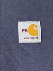 Carhartt Shirt Mens Lg Blue FR Force Flame Resistant Short Sleeve CAT 2 2112