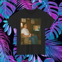 Funny Hank Hill Watching Hank of the Hill T-Shirt, Adult Graphic Tee, Cartoon