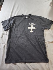 Vintage Asylum Rot In Pieces Shirt Mens XL Skull Cross Y2K Grunge Goth Biker
