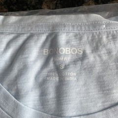 Bonobos Lightweight Beach Tee~Slim Fit ~Small~T-Shirt Stream Blue New V745-