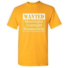 Meaningful Overnight Sarcastic Cool Graphic Gift Idea Adult Humor Funny T Shirt