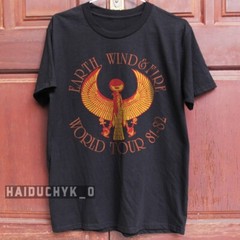 EARTH WIND and FIRE 81-82 Retro Unisex Black T-shirt – Free Shipping