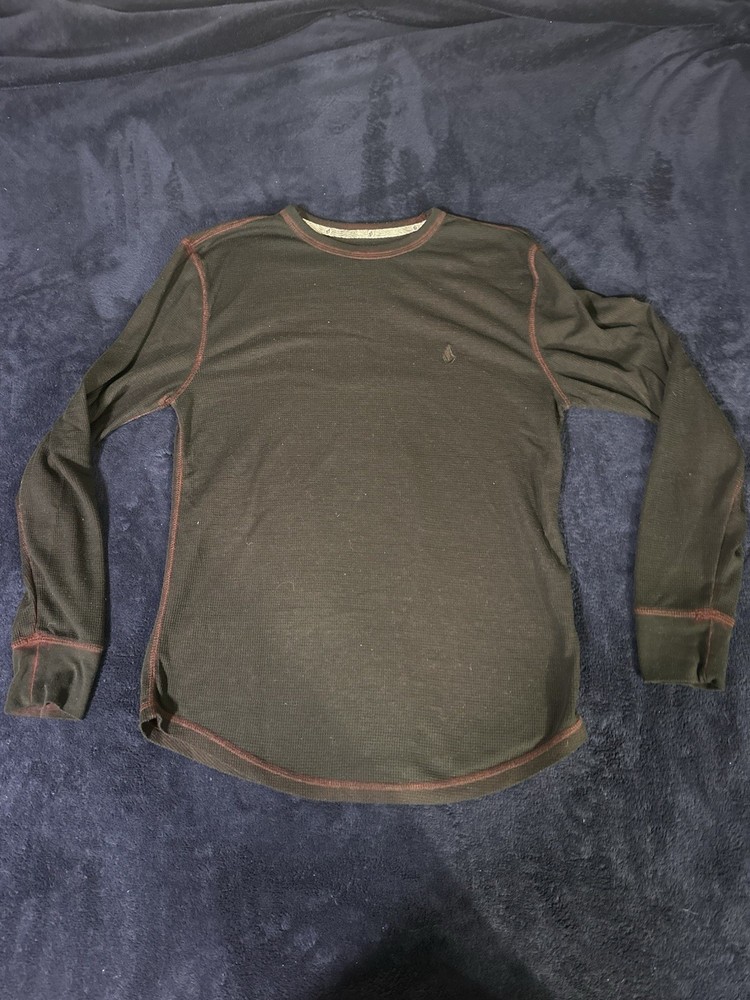 Volcom Red Thermal Long Sleeve Shirt Medium