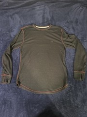 Volcom Red Thermal Long Sleeve Shirt Medium