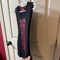 Colosseum Arkansas Razorbacks Black Red Muscle Tank Top Shirt M