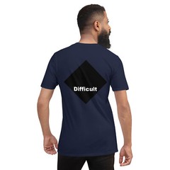 Difficult – Men’s short sleeve cotton tee