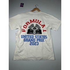 PacSun Mens Graphic T Shirt Small White Formula 1 US Grand Prix 2023 Racing NWT