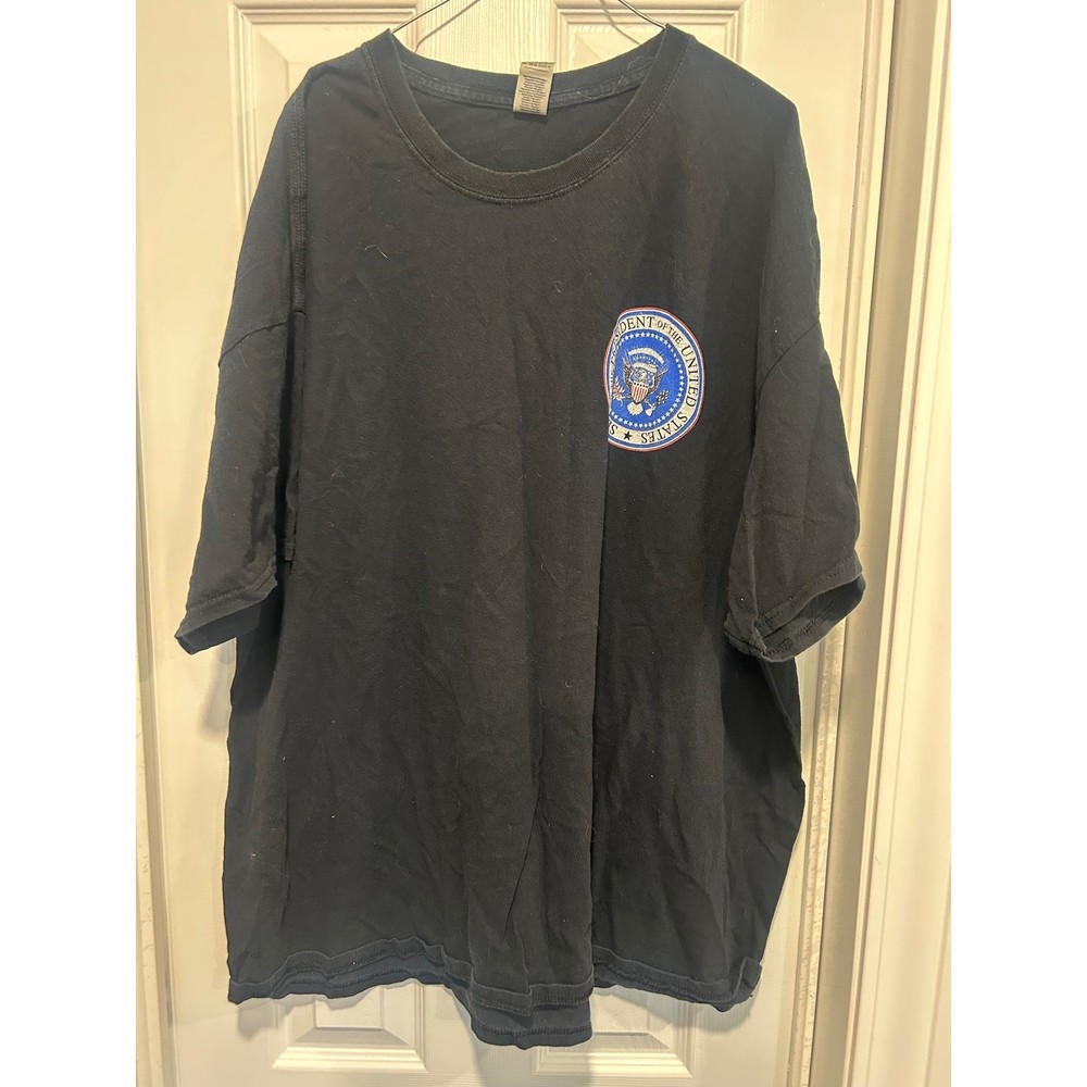 Trump 2020 President Seal Graphic T-Shirt Mens 3XL Black Heavy Cotton Tee