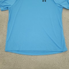Under Armour Tech Tee Mens L Blue Short Sleeve Athletic T-Shirt Loose Fit