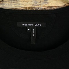 Helmut Lang T-shirt Size XL Black Short SleeveMens Crew Neck