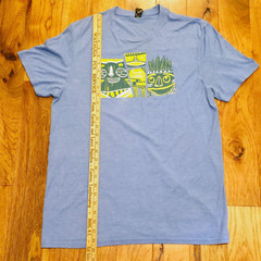 Chick-Fil-A Truett’s Luau Tiki Adult Size Large Blue Short Sleeve T-Shirt