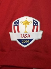 RLX Ralph Lauren Shirt Mens M Ryder Cup 2016 Red USA Performance Golf t-Shirt