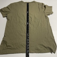 Allsaints Shirt Mens XL Light Olive Short Sleeve Goat Skull Casual 42″ Chest