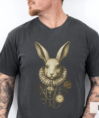 The White Rabbit Tshirt, Vintage Alice Adventures In Wonderland shirt