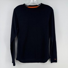 Omni Wool Long Sleeve Crew Neck Base Layer Shirt Men’s SMALL Black Warm Stretch