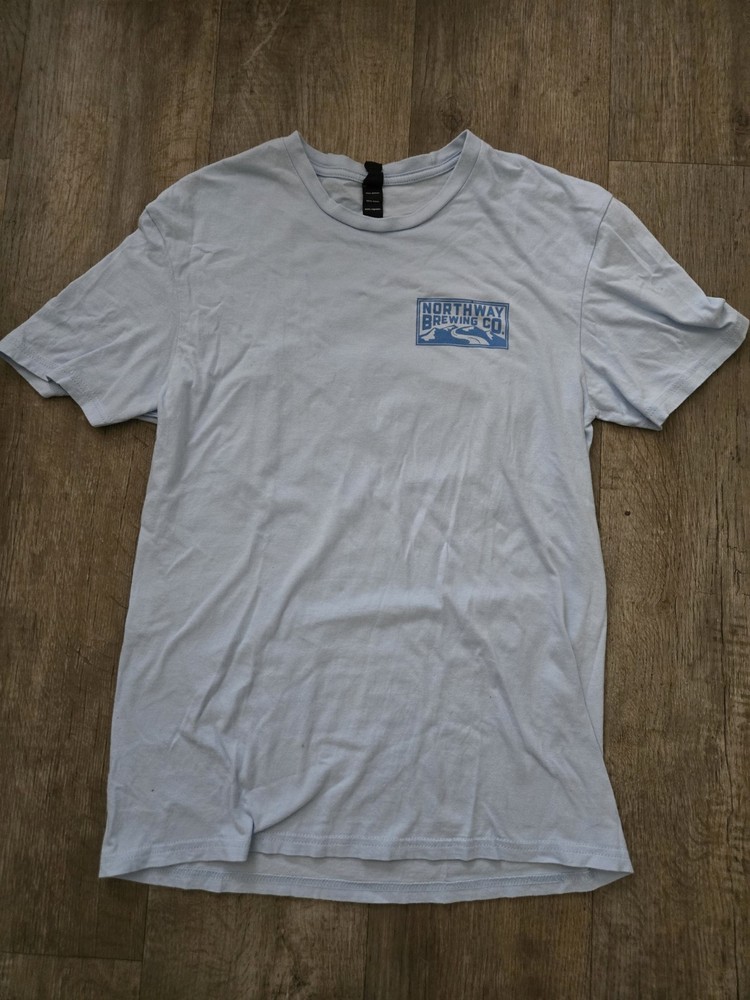 DISTRICT Northway Brewing Co Blue Size Med T Shirt Perfect Day Pilsner 100% Ctn