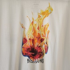 Billabong Men’s Size XXL White Fire Flower T-shirt New