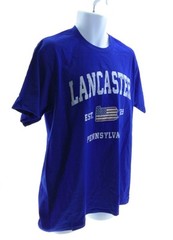 Port & Company Men’s T-Shirt Short Sleeve Crew Neck Color Blue