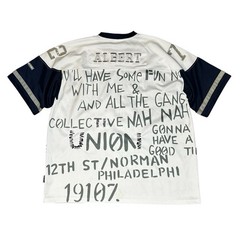 Vintage platinum fubu fat Albert football jersey