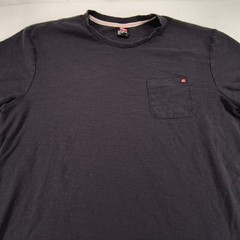 Quiksilver Crew Neck Pocketed Short Sleeve Shirt Mens Size Extra Large XL Black