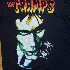 Vintage 80s THE CRAMPS Shirt Fifth Column Goth Surf Punk Rock Small/Medium
