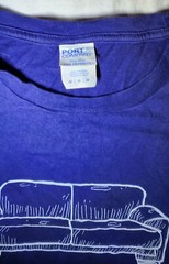 Friends Ross Rachel Chandler Sofa Pivot Blue Short Sleeve Medium T Shirt