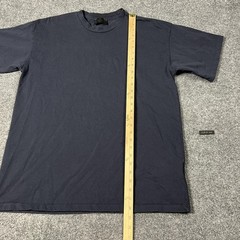Fear Of God Shirt Mens XL Navy Blue 7 Back Graphic Made USA Cotton Flaw