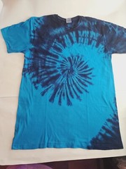 Tie Dye Mens T-Shirt Blank Tye Dyed Tee Spiral S, M, L,Handmadefromnigeria