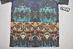 Neff Tiger Storm All Over Print Mens Shirt NWT Large