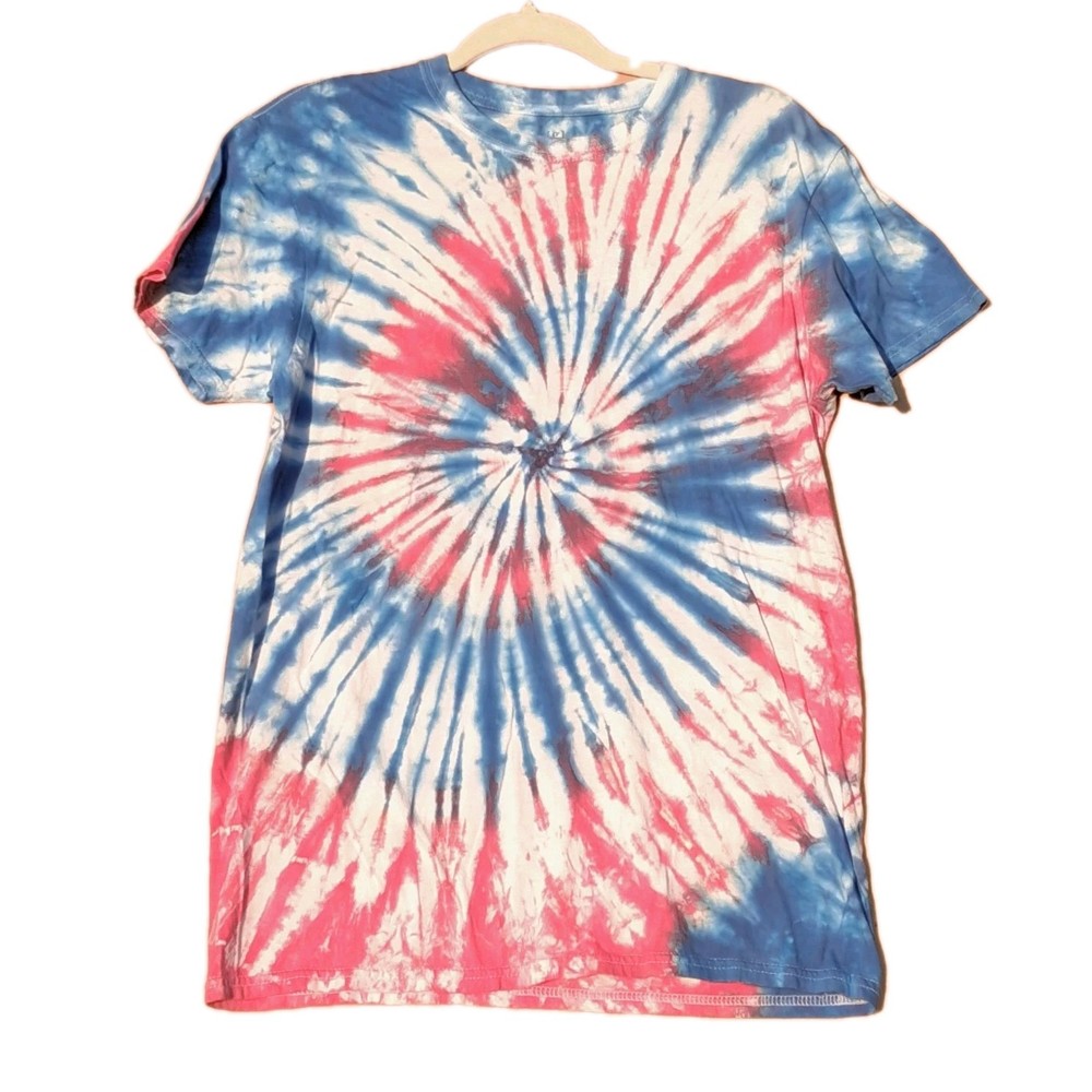 Spiral Tie Dye T-shirt top Men’s/Women’s Non Fade Handmade NEW Med 38-40