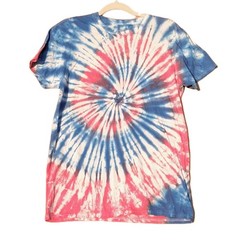 Spiral Tie Dye T-shirt top Men’s/Women’s Non Fade Handmade NEW Med 38-40