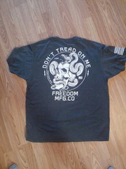 Howitzer 50/50 Don’t Tread On Me T-SHIRT, GRAY