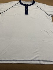 Men’s Medium Henley Shirt Short Sleeve Lightweight Button Cotton Casual Tee Top