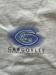 Vintage 90s Gargoyles Sunglasses Eyewear T shirt Gray XL Huge Back Graphic